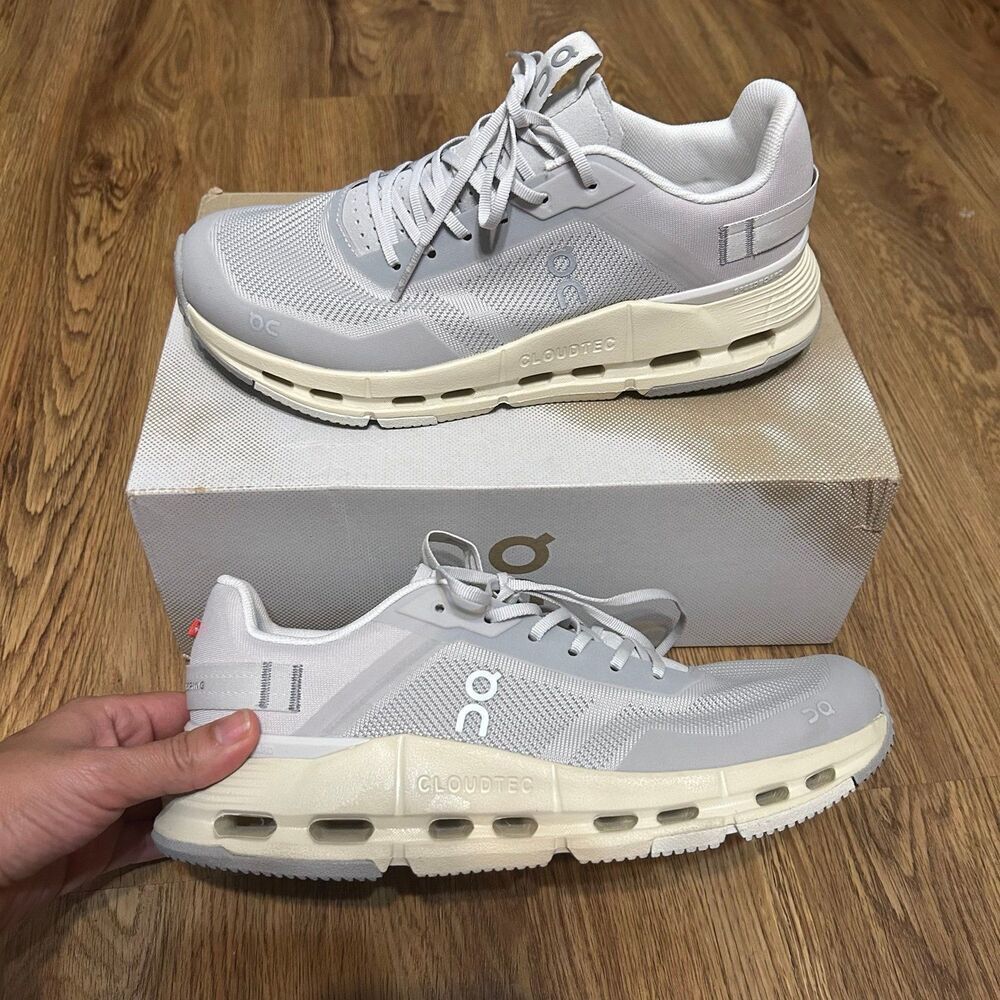 ON CLOUDNOVA gray running athletic training lace up shoes sneakers sz 8 new